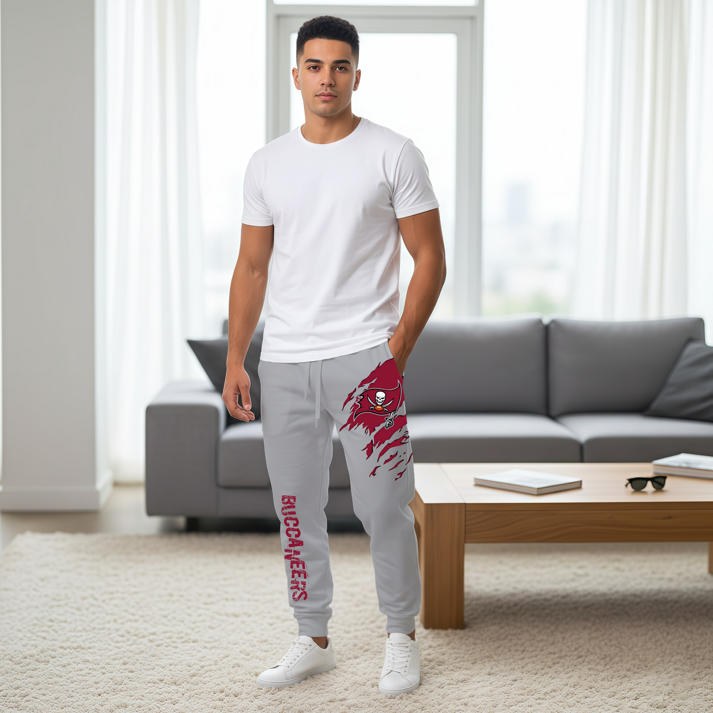 LIMITED EDITION - NEW PERSONALIZED NFL10 TBB TAMPA BAY BUCCANEERS JOGGERS