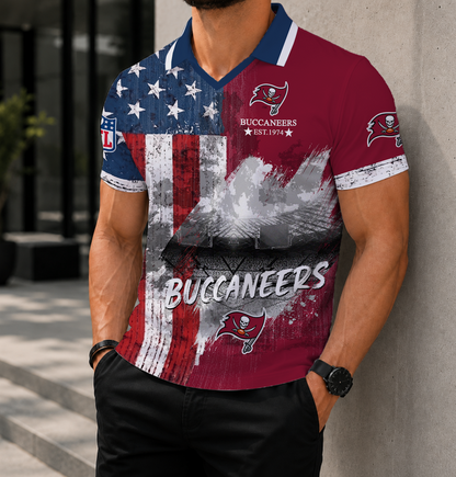 SPECIAL EDITION - NEW CUSTOMIZED NFL10 TBB TAMPA BAY BUCCANEERS0 POLO SHIRT
