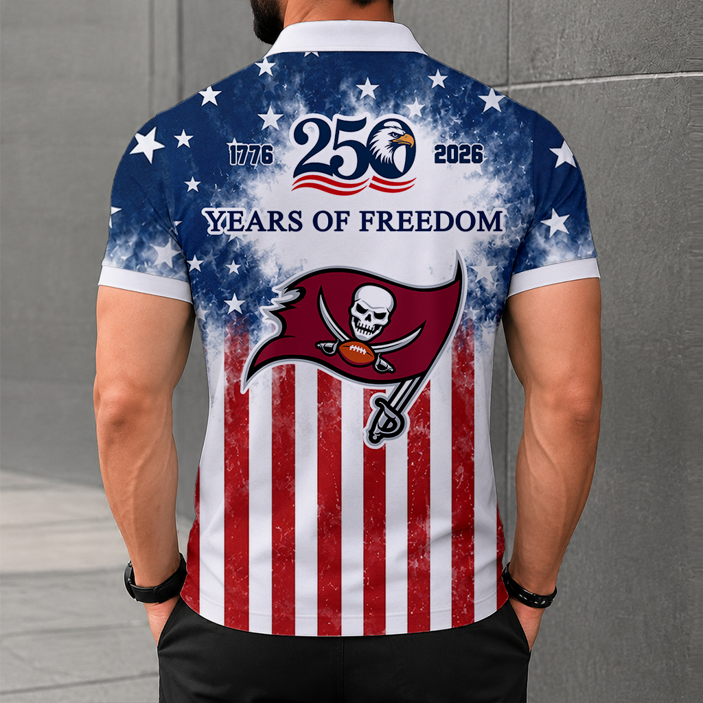 LIMITED EDITION - NEW CUSTOMIZED NFL10 TBB TAMPA BAY BUCCANEERS POLO SHIRT, ZIP POLO SHIRT & T-SHIRTS
