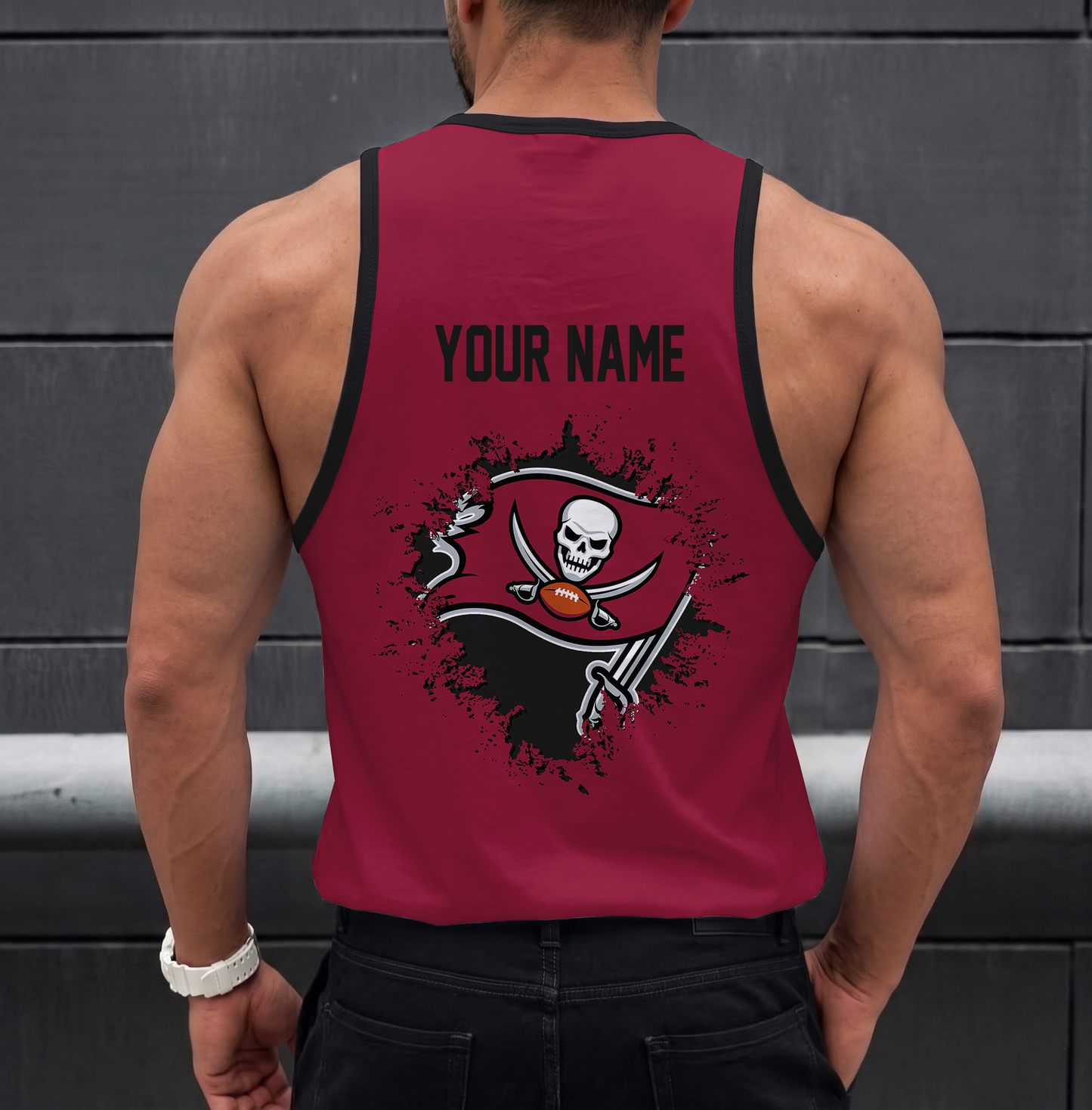 SPECIAL EDITION - NEW CUSTOMIZED NFL10 TBB TAMPA BAY BUCCANEERS UNISEX TANK TOP