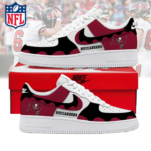 FINAL CLEARANCE - NEW CUSTOMIZED NFL10 TBB TAMPA BAY BUCCANEERS AF1 SNEAKERS