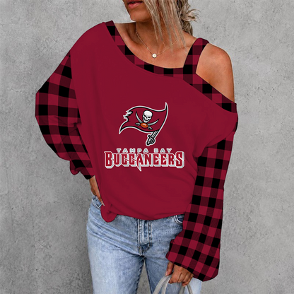 [SPECIAL OFFER] NEW CUSTOMIZED NFL10 TBB TAMPA BAY BUCCANEERS DROP SHOULDER SWEATSHIRT