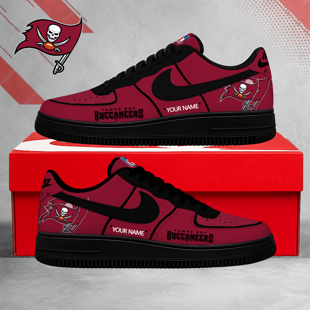 SPECIAL EDITION - NEW CUSTOMIZED NFL10 TBB TAMPA BAY BUCCANEERS AF1 SHOES