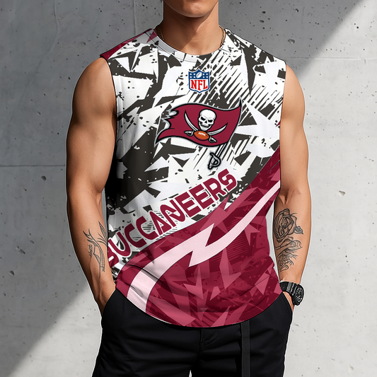 LIMITED EDITION - NEW CUSTOMIZED NFL10 TBB TAMPA BAY BUCCANEERS MEN'S GYM SHIRT