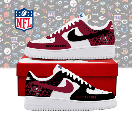LIMITED EDITION - NEW CUSTOMIZED NFL10 TBB TAMPA BAY BUCCANEERS AF1 SHOES