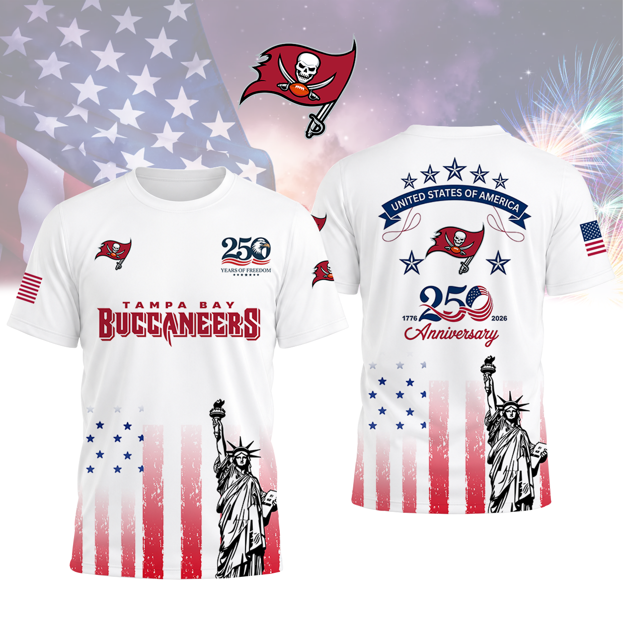 LIMITED EDITION - NEW CUSTOMIZED NFL10 TBB TAMPA BAY BUCCANEERS T-SHIRT, POLO SHIRT, ZIP POLO SHIRT, SWEATSHIRT, HOODIE & ZIP HOODIE