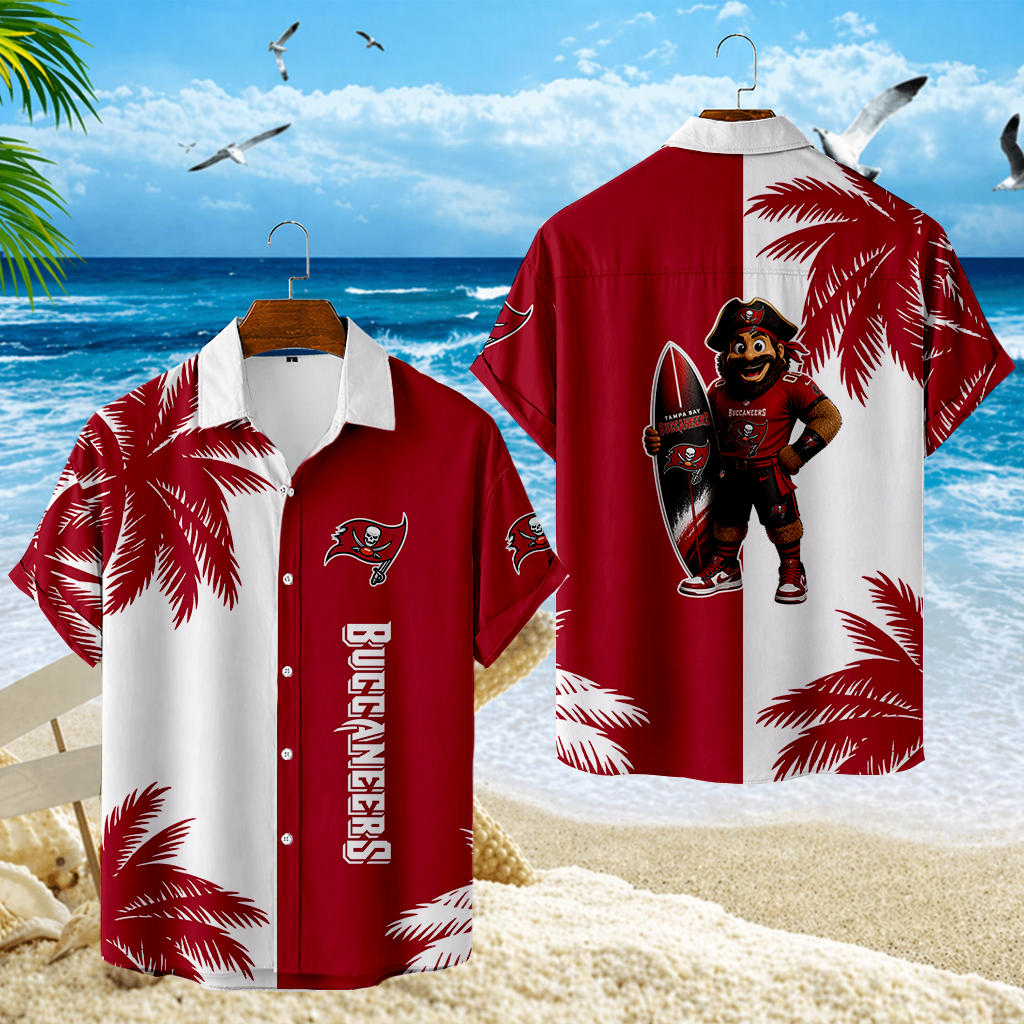 LIMITED EDITION - NEW CUSTOMIZED NFL10 TBB TAMPA BAY BUCCANEERS UNISEX HAWAIIAN SHIRT