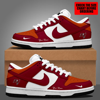 [SPECIAL OFFER] NEW CUSTOMIZED NFL10 TBB TAMPA BAY BUCCANEERS DUNK LOW SHOES