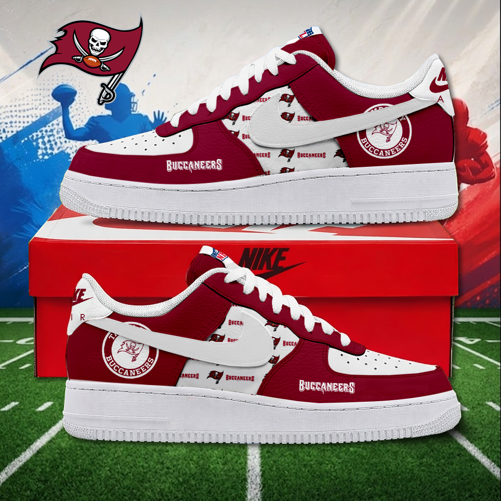 MEGA SALE - NEW CUSTOMIZED NFL10 TBB TAMPA BAY BUCCANEERS AF1 SNEAKERS