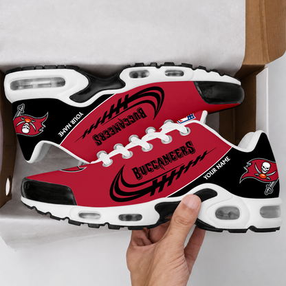 LIMITED EDITION - NEW CUSTOMIZED NFL10 TBB TAMPA BAY BUCCANEERS AIR MAX PLUS SNEAKERS