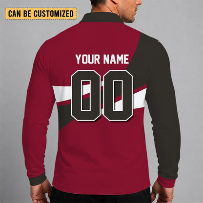 [SPECIAL OFFER] NEW CUSTOMIZED NFL10 TBB TAMPA BAY BUCCANEERS LONG SLEEVE POLO SHIRT