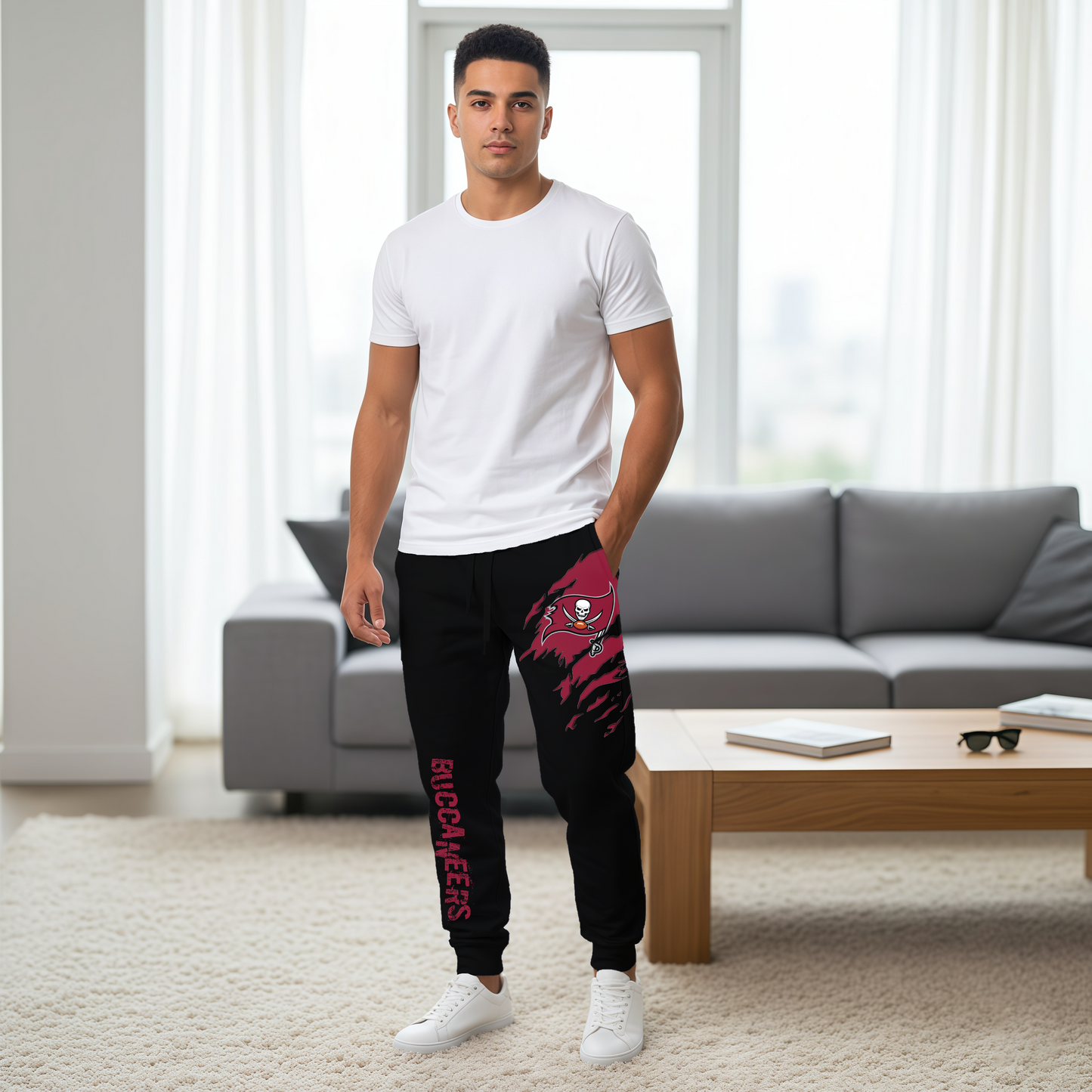 LIMITED EDITION - NEW PERSONALIZED NFL10 TBB TAMPA BAY BUCCANEERS JOGGERS