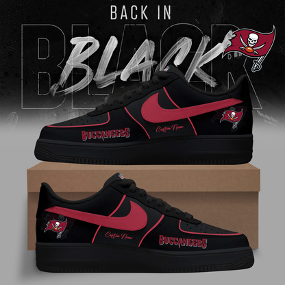 LIMITED EDITION - NEW CUSTOMIZED NFL10 TBB TAMPA BAY BUCCANEERS AF1 SNEAKERS