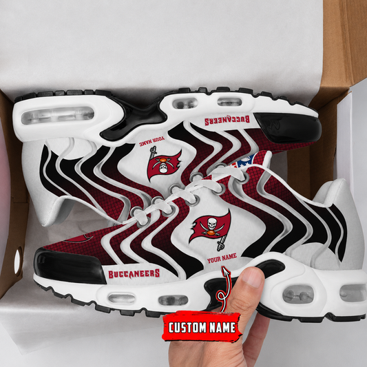 LIMITED EDITION - NEW CUSTOMIZED NFL10 TBB TAMPA BAY BUCCANEERS AIR MAX PLUS SNEAKERS