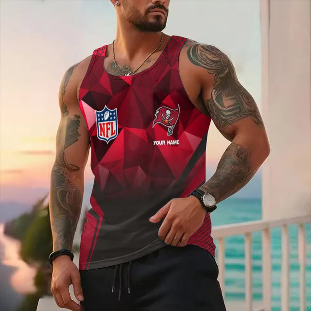 LIMITED EDITION - NEW CUSTOMIZED NFL10 TB BUCCANEERS UNISEX TANK TOP
