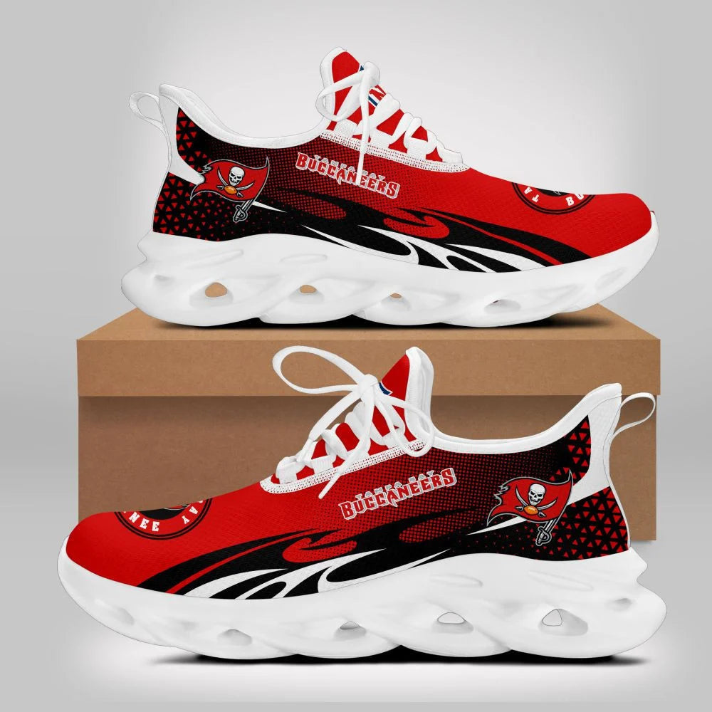 LIMITED EDITION - NEW CUSTOMIZED NFL10 TBB TAMPA BAY BUCCANEERS UNISEX MAX SOUL SHOES