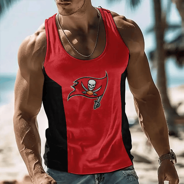 [SPECIAL OFFER] NEW CUSTOMIZED NFL10 TBB TAMPA BAY BUCCANEERS UNISEX TANK TOP