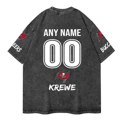 [SPECIAL OFFER] NEW CUSTOMIZED NFL10 TBB TAMPA BAY BUCCANEERS MULTICOLOR WASHED TEE