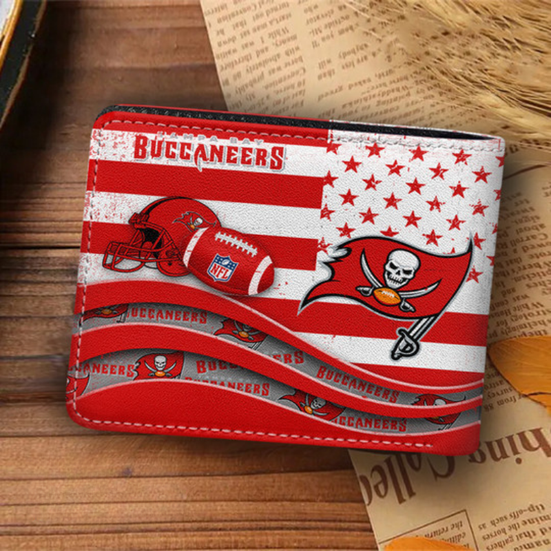 [SPECIAL OFFER] NEW CUSTOMIZED NFL10 TBB TAMPA BAY BUCCANEERS LEATHER WALLET