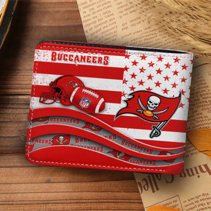 [SPECIAL OFFER] NEW CUSTOMIZED NFL10 TBB TAMPA BAY BUCCANEERS LEATHER WALLET