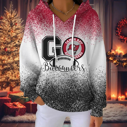 LIMITED EDITION - NEW CUSTOMIZED NFL10 TBB TAMPA BAY BUCCANEERS RIBBED HOODIE & SWEATSHIRT