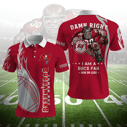 LIMITED EDITION - NEW CUSTOMIZED NFL10 TBB TAMPA BAY BUCCANEERS UNISEX T-SHIRT, POLO, HOODIE & JACKETS