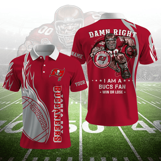 LIMITED EDITION - NEW CUSTOMIZED NFL10 TBB TAMPA BAY BUCCANEERS UNISEX T-SHIRT, POLO, HOODIE & JACKETS