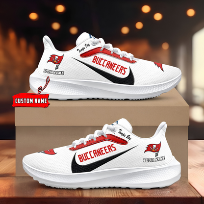 [SPECIAL OFFER] NEW CUSTOMIZED NFL10 TBB TAMPA BAY BUCCANEERS ROAD RUNNING SHOES
