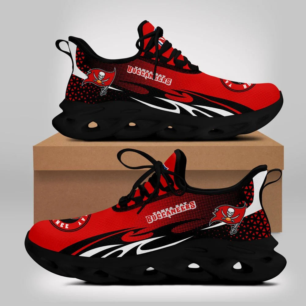 LIMITED EDITION - NEW CUSTOMIZED NFL10 TBB TAMPA BAY BUCCANEERS UNISEX MAX SOUL SHOES