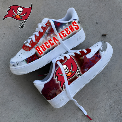 [SPECIAL OFFER] NEW CUSTOMIZED NFL10 TBB TAMPA BAY BUCCANEERS AF1 SNEAKERS