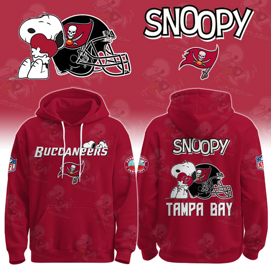 LIMITED EDITION - NEW CUSTOMIZED NFL10 TBB TAMPA BAY BUCCANEERS & SNOOPY UNISEX T-SHIRT, POLO, HOODIE & JACKETS