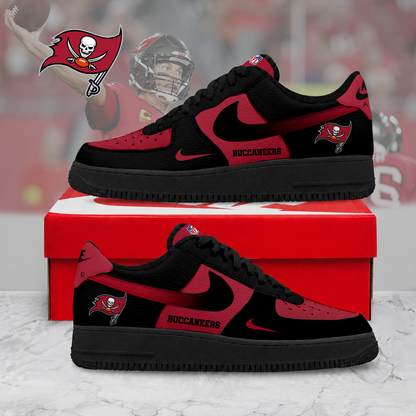 ELITE EDITION - NEW CUSTOMIZED NFL10 TBB TAMPA BAY BUCCANEERS AF1 SNEAKERS