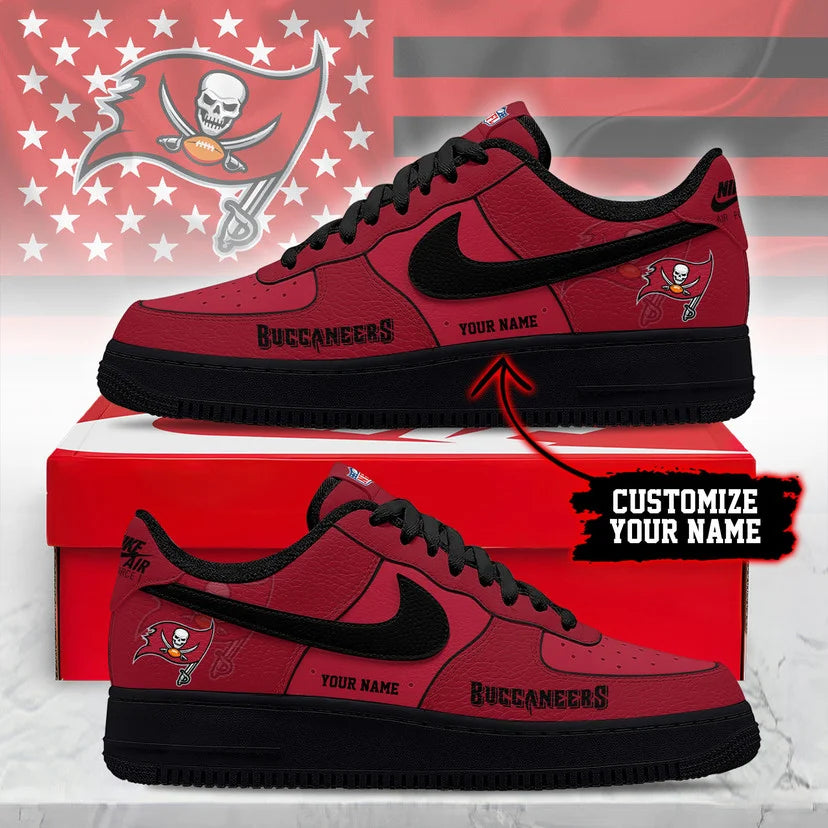 LIMITED EDITION - NEW CUSTOMIZED NFL10 TBB TB BUCCANEERS AF1 SNEAKERS