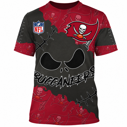 LIMITED EDITION - NEW CUSTOMIZED NFL10 TBB TAMPA BAY BUCCANEERS HALLOWEEN SKULL APPAREL FOR FANS