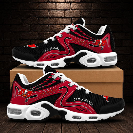LIMITED EDITION - NEW CUSTOMIZED NFL10 TBB TAMPA BAY BUCCANEERS AIR MAX PLUS SNEAKERS