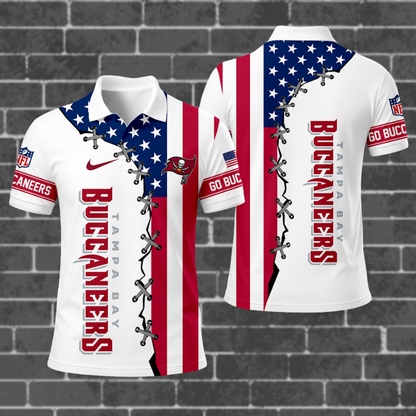 [SPECIAL OFFER] NEW CUSTOMIZED NFL10 TBB TAMPA BAY BUCCANEERS POLO SHIRT