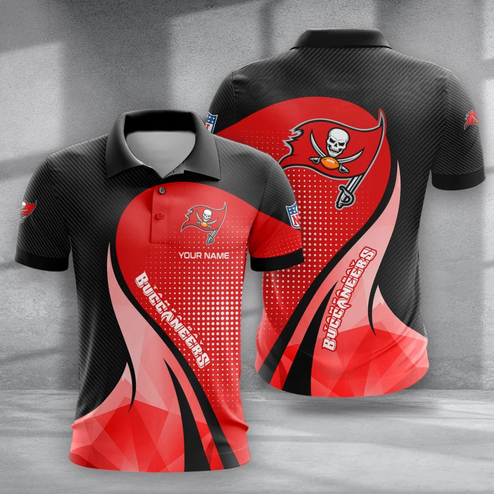 LIMITED EDITION - NEW CUSTOMIZED NFL10 TBB TAMPA BAY BUCCANEERS POLO, T-SHIRT & SHORT PANTS SET