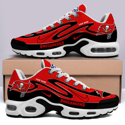 LIMITED EDITION - NEW CUSTOMIZED NFL10 TBB TAMPA BAY BUCCANEERS AIR MAX PLUS SNEAKERS