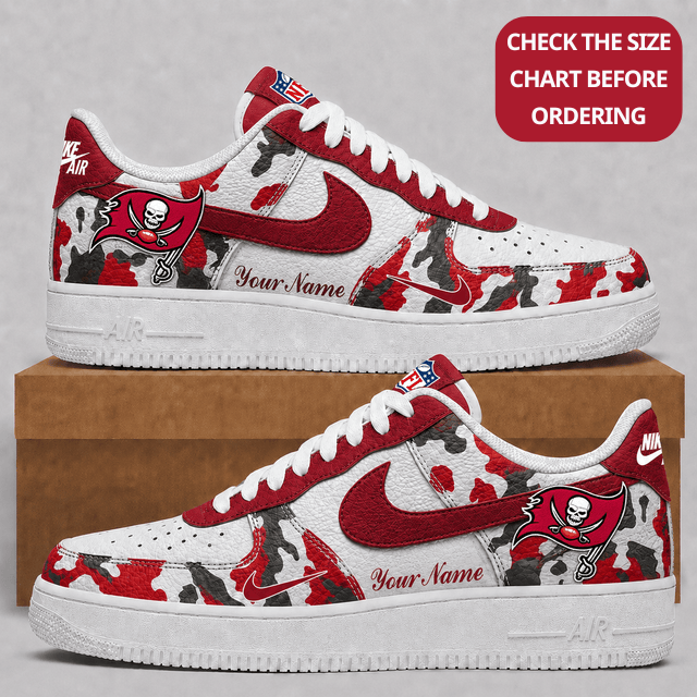[SPECIAL OFFER] NEW CUSTOMIZED NFL10 TBB TAMPA BAY BUCCANEERS AF1 SHOES