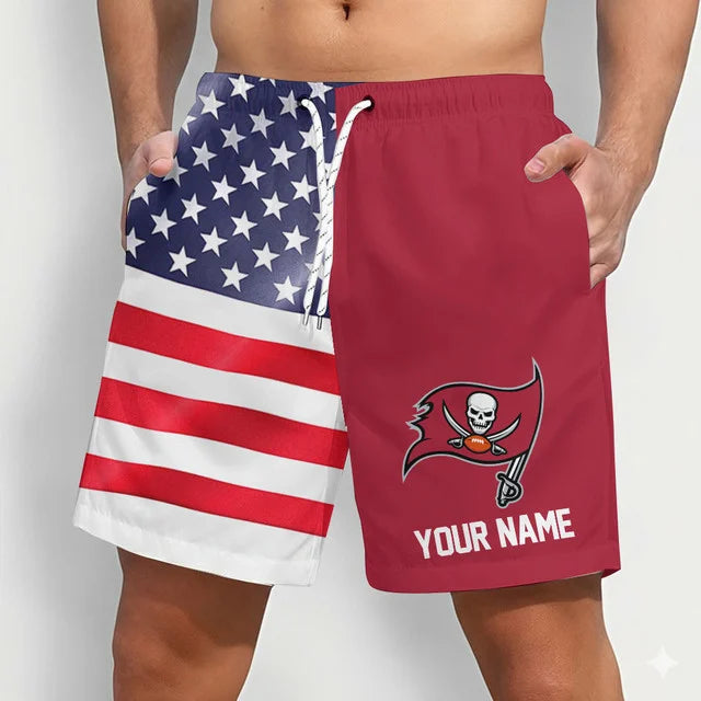 LIMITED EDITION - NEW CUSTOMIZED NFL10 TBB TAMPA BAY BUCCANEERS SHORT PANTS