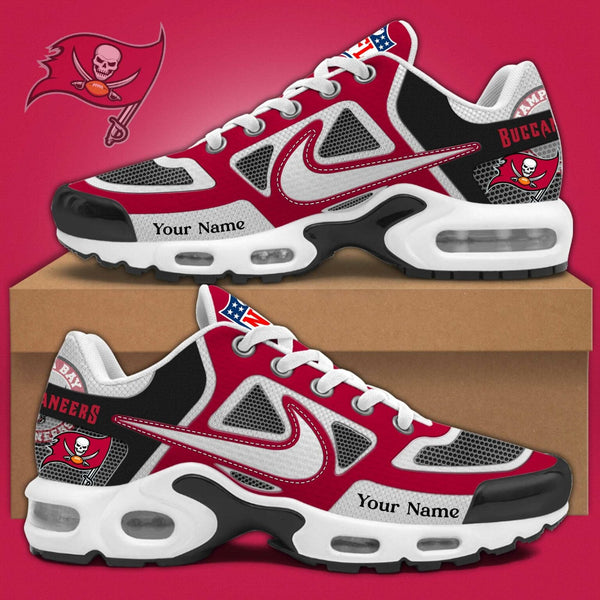 LIMITED EDITION - NEW CUSTOMIZED NFL10 TBB TAMPA BAY BUCCANEERS UNISEX AIR MAX PLUS SNEAKERS