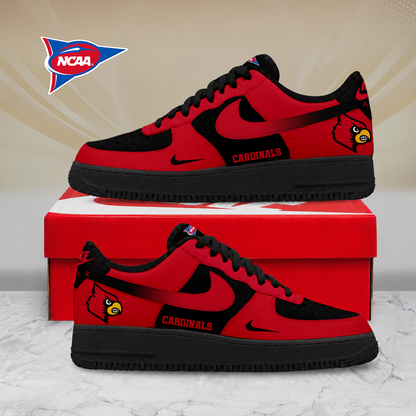 SPECIAL EDITION - NEW CUSTOMIZED NCAA FBS10 ULC LOUISVILLE CARDINALS AF1 SHOES