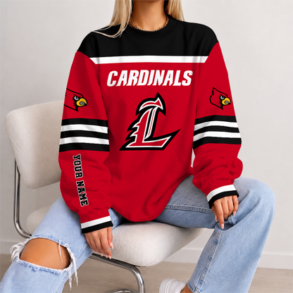 [FAN FAVORITE] NEW CUSTOMIZED NCAA FBS10 ULC LOUISVILLE CARDINALS UNISEX SWEATSHIRT