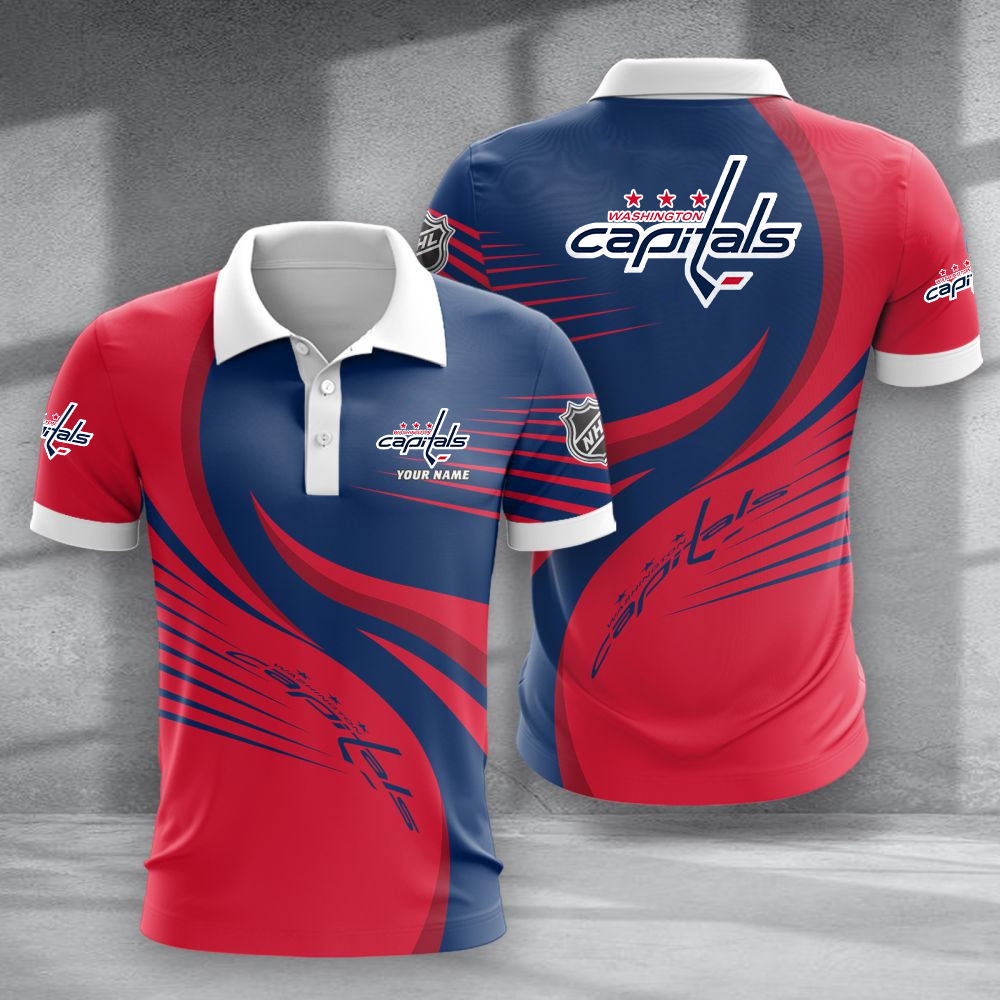 LIMITED EDITION - NEW CUSTOMIZED NHL10 WCP WASHINGTON CAPITALS POLO SHIRT & T-SHIRTS
