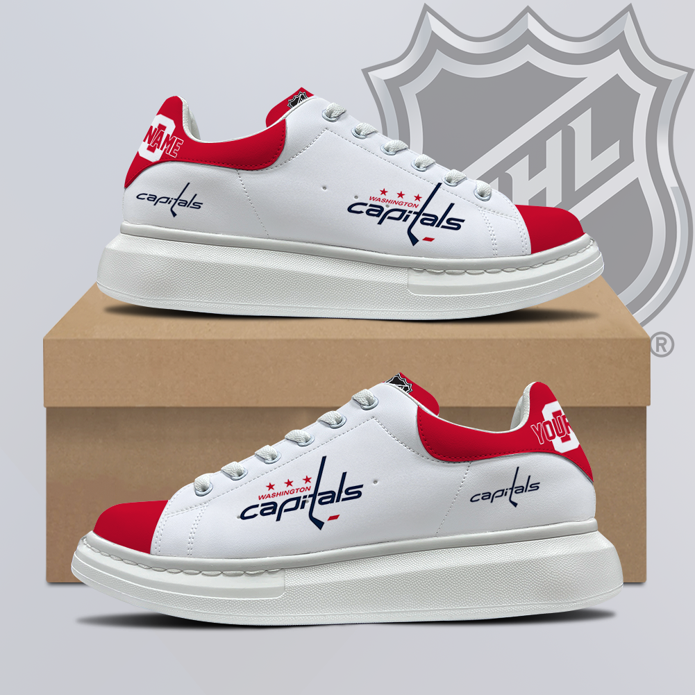 [SUPER SALE] NEW CUSTOMIZED NHL10 WCP WASHINGTON CAPITALS MCQUEEN SHOES