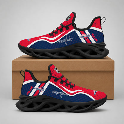 VIRAL EDITION - NEW CUSTOMIZED NHL10 WCP WASHINGTON CAPITALS CLUNKY SNEAKERS
