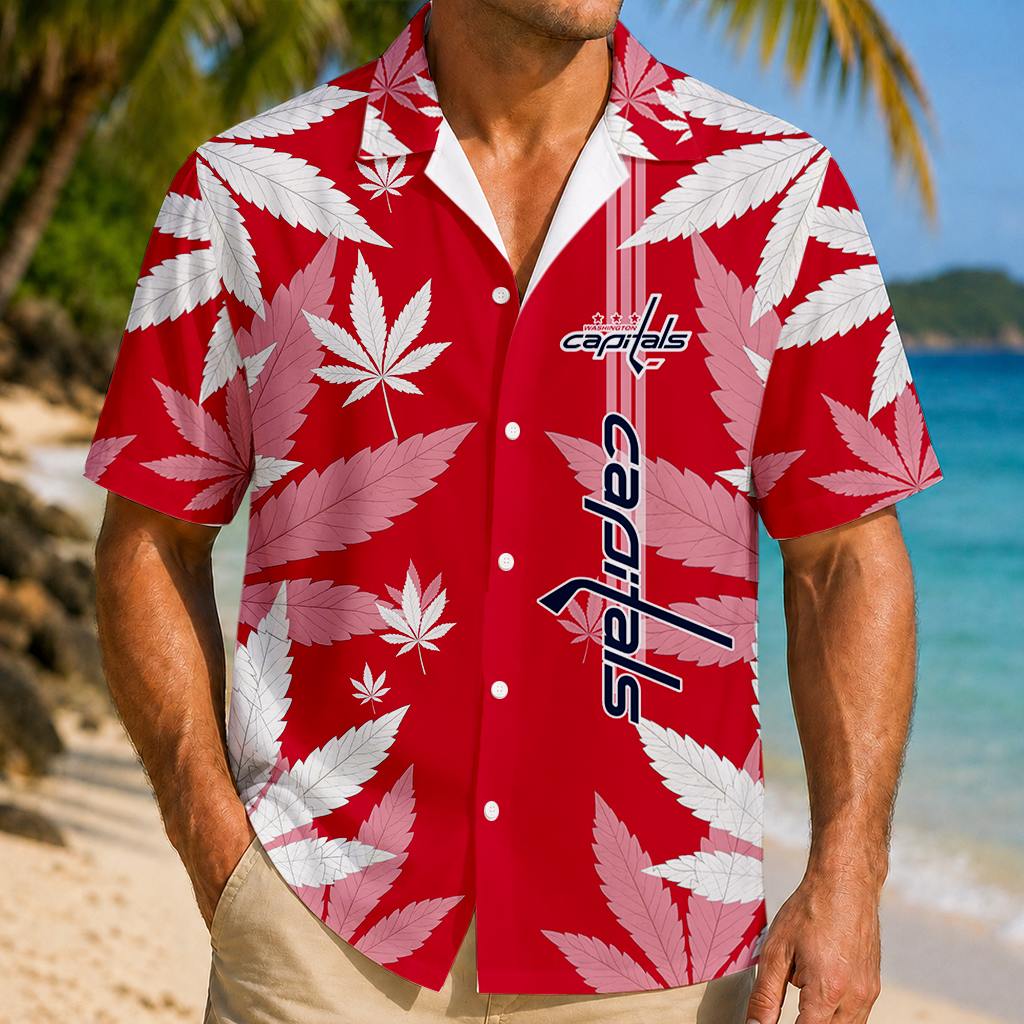 LIMITED EDITION - NEW CUSTOMIZED NHL10 WCP WASHINGTON CAPITALS UNISEX HAWAIIAN SHIRT