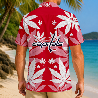 LIMITED EDITION - NEW CUSTOMIZED NHL10 WCP WASHINGTON CAPITALS UNISEX HAWAIIAN SHIRT