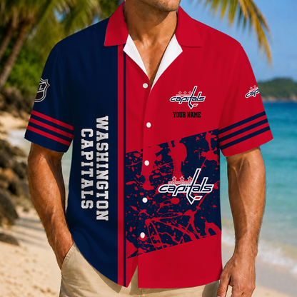 LIMITED EDITION - NEW CUSTOMIZED NHL10 WCP WASHINGTON CAPITALS UNISEX HAWAIIAN SHIRT