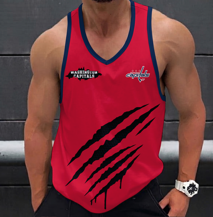 LIMITED EDITION - NEW CUSTOMIZED NHL10 WCP WASHINGTON CAPITALS UNISEX TANK TOP